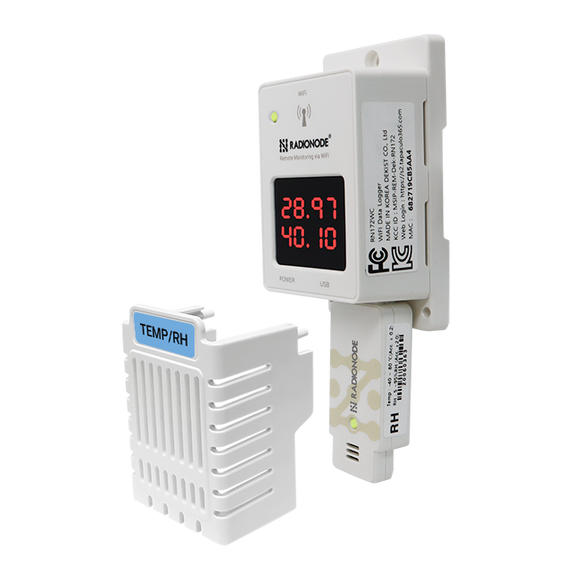 RN172plus sensores reemplazables (Temp, humedad, corriente, gases)